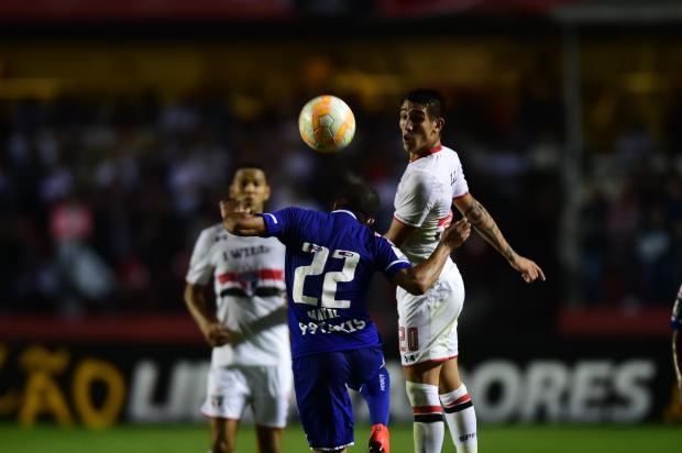 O Cruzeiro não conseguiu suportar a pressão do São Paulo na partida desta quarta-feira