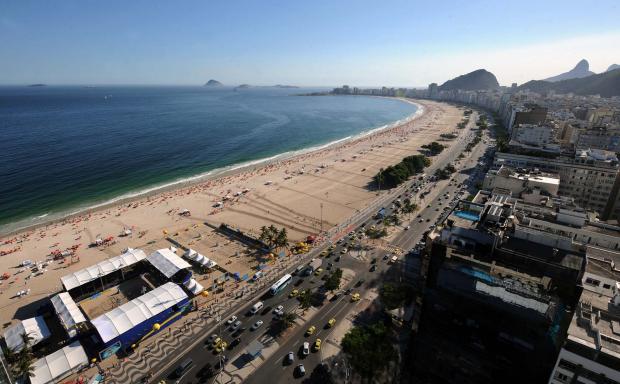 Arena será montada em Copacabana no mesmo local durante os Jogos Olímpicos