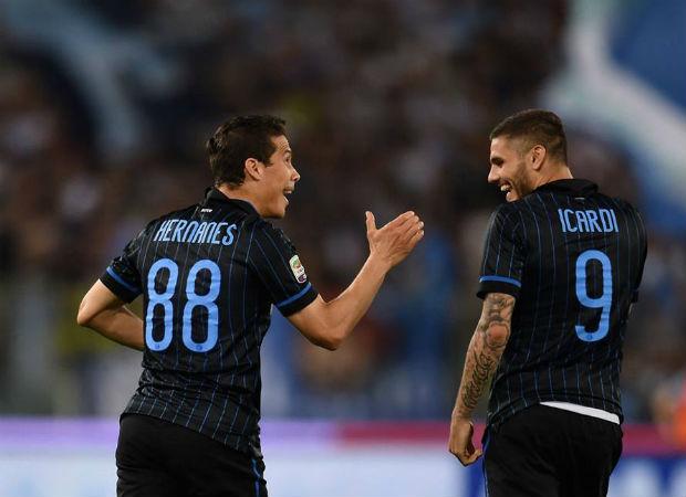 No último domingo, a Inter de Milão venceu a Lazio por 2 a 1, fora de casa