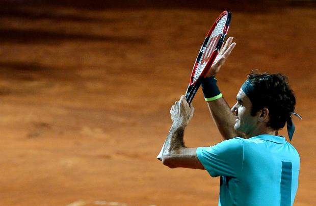 O suíço Roger Federer bateu o seu compatriota Stanislas Wawrinka por 2 sets a 0 neste sábado (Foto:TIZIANA FABI)