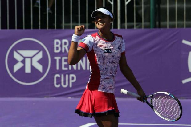 A tenista Teliana Pereira, cabeça de chave 1 no qualifying, estreou com vitória em Roland Garros
