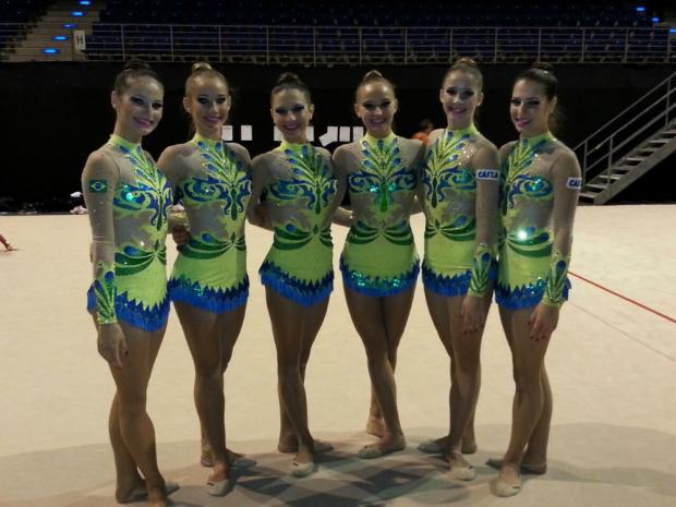 A Seleção Brasileira de ginástica rítmica de conjunto avançou à decisão do Grand Prix de Berlim neste sábado