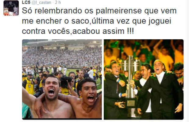 Ex-zagueiro do Corinthians, atualmente na Roma, demonstrou irritação com palmeirenses