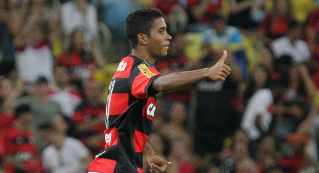 Gabriel foi autor do gol da vitória contra a Chapecoense, no sábado (Foto: Gilvan de Souza/Flamengo)