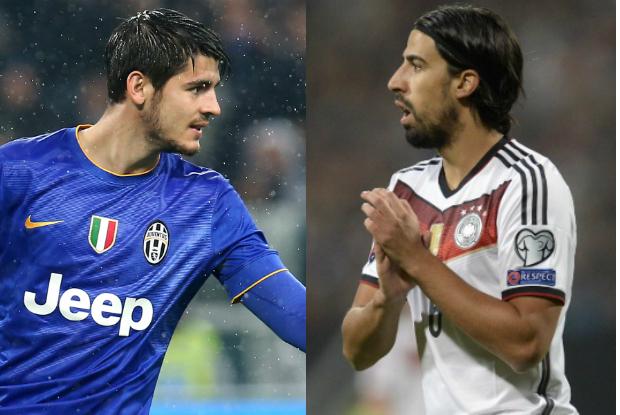 Logo após o anúncio da contratação, Morata recebeu Khedira nas redes sociais