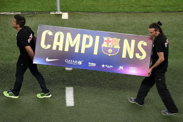 Campeão de tudo o que disputou, Barcelona quer contar com Munir na próxima temporada (Foto: AFP)