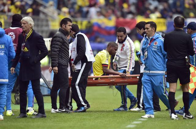 Com lesão no joelho, volante Valencia não disputará mais a Copa América pela Colômbia (Foto:Rodrigo Buendia)