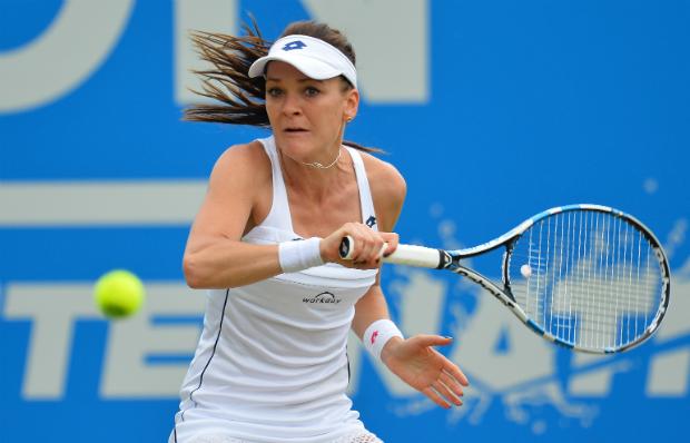 Em apenas 58 minutos Radwanska eliminou a americana Irina Falconi em Eastbourne (Foto: GLYN KIRK / AFP)