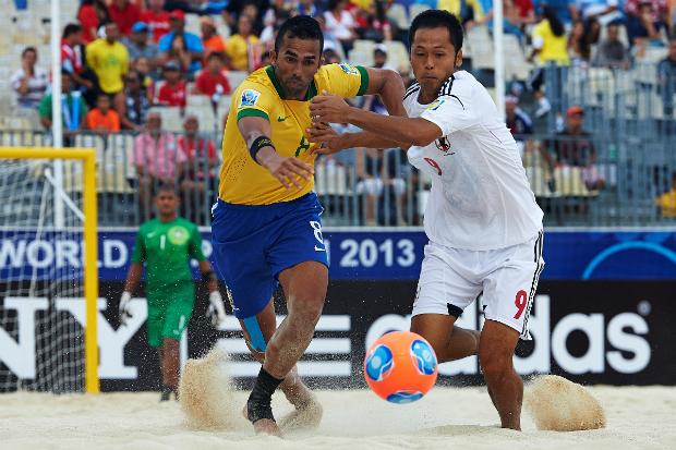 Jogador do Kristall, da Rússia, Bruno Xavier é um dos destaques do Brasil no beach soccer (Foto: BSWW)