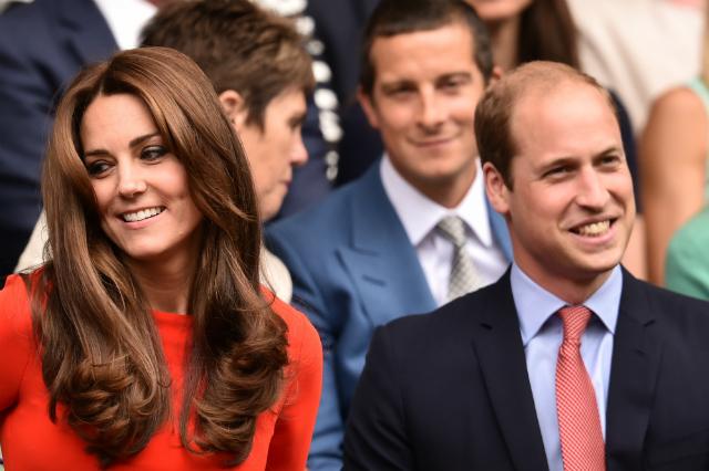 Kate Middleton e o príncipe William foram ao All England Club prestigiar o tenista da casa, Andy Murray (Foto: Leon Neal)