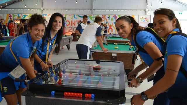Jogadoras conheceram a Vila Olímpica e consideraram a visita fundamental para entrar no clima
