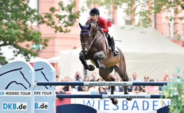 Por causa de um problema com o cavalo Casper 150, Karina Johannpeter (foto) foi substituída por Felipe Amaral