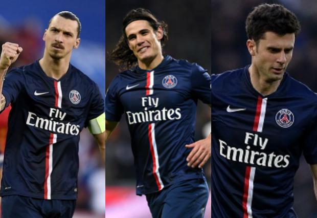 O trio foi muito elogiado pelo técnico Laurent Blanc, que quer segurá-los no PSG para a próxima temporada