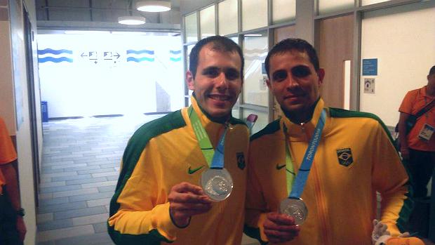 Daniel Paiola e Hugo Arthuso ficaram com a prata no masculino
