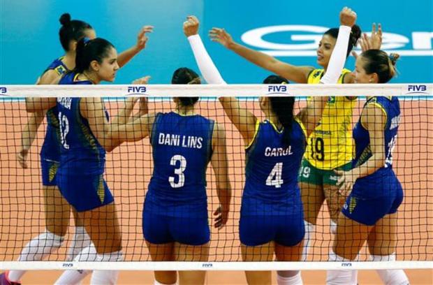 O Brasil encerrou sua participação no Grand Prix de forma positiva ao bater a Itália por 3 sets a 1