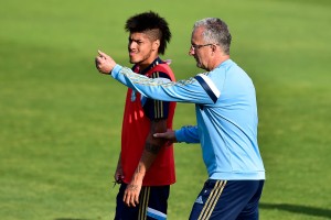 Leandro repetirá a parceria com o técnico Dorival Jr, na época em que defendiam o Palmeiras. Foto: Fernando Dantas/Gazeta Press