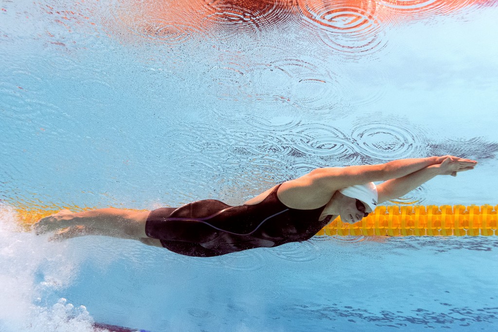 Após ouro nos 400m, Katie bate próprio recorde nos 1500m livres (Foto: François Xavier Marit/AFP)