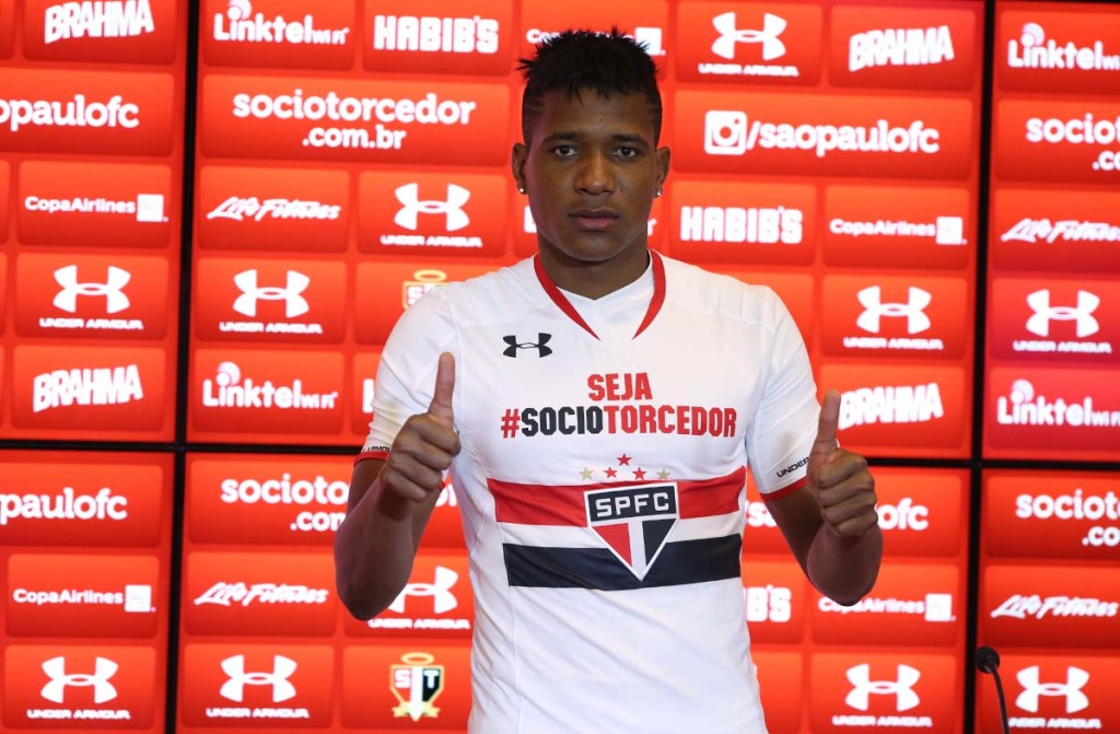 Wilder Guisao fazia parte do elenco do Atlético Nacional em 2013 e 2014 (Foto: Rubens Chiri/São Paulo FC)