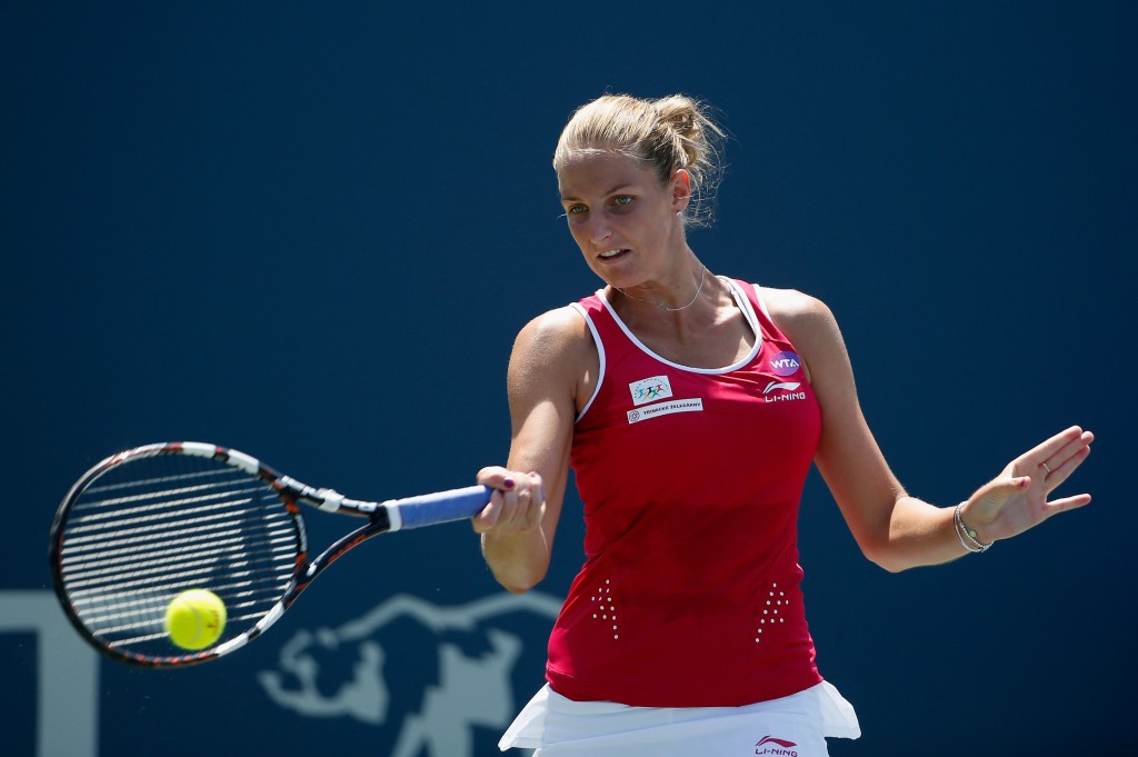 Karolina Pliskova avançou às semifinais do Premier de Stanford (Foto: EZRA SHAW/AFP)