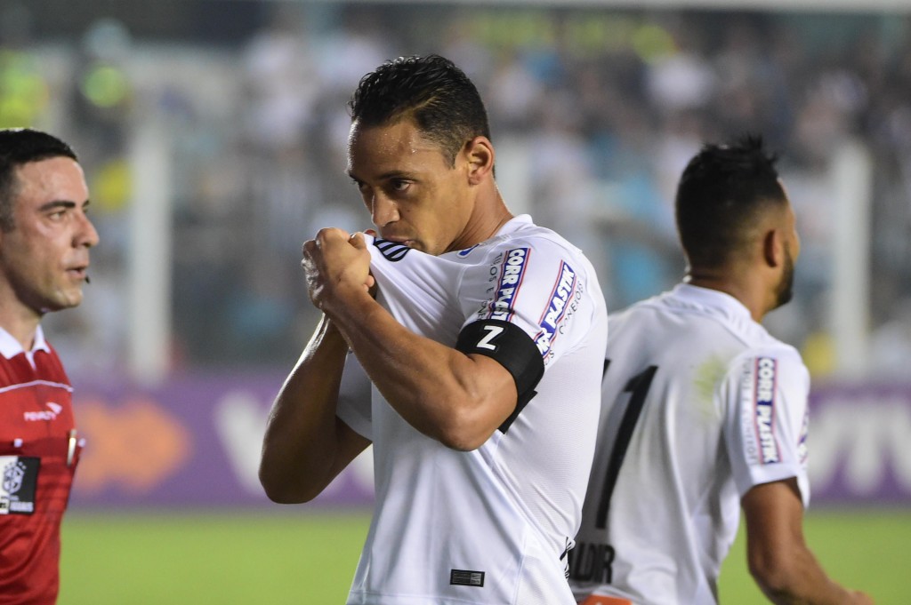 Sentindo um "gosto doce" no Santos, centroavante chegou aos dez gols no Brasileiro (foto: Djalma Vassão/Gazeta Press)