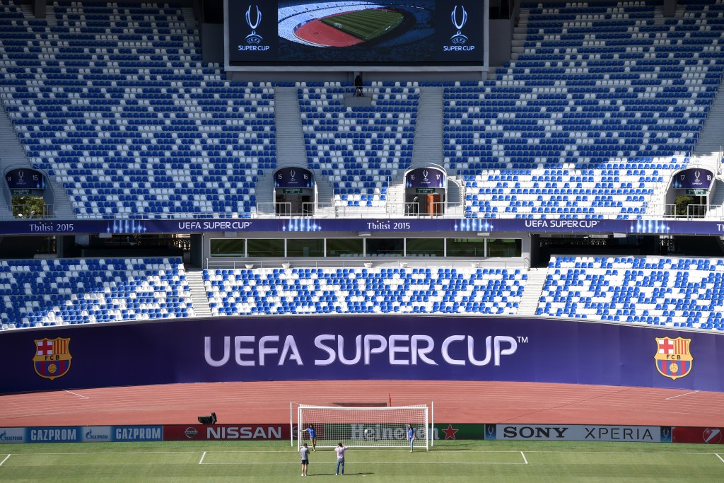 O Barcelona fará um treino de reconhecimento de gramado na Dínamo Arena antes da grande decisão (foto: AFP)