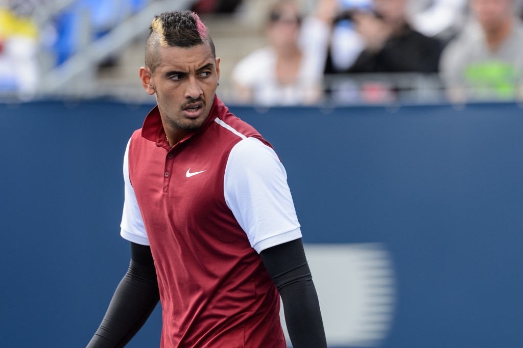 Nick Kyrgios foi vaiado na derrota para John Isner no Canadá. (Foto: Minas Panagiotakis/AFP)