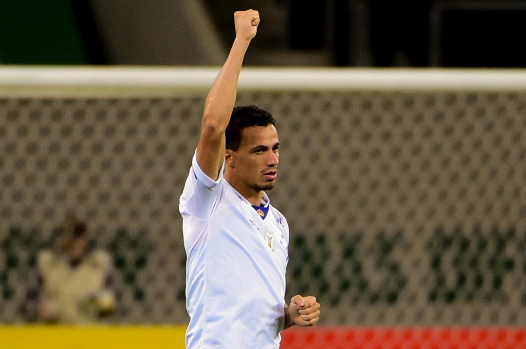 Centroavante Leandro Damião marcou gol do Cruzeiro na partida. (Foto: Djalma Vassão/Gazeta Press)