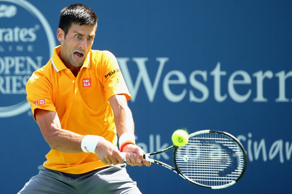 Novak Djokovic não teve problemas contra Stan Wawrinka em Cincinnati (Foto: Maddie Meyer/Getty Images/AFP)