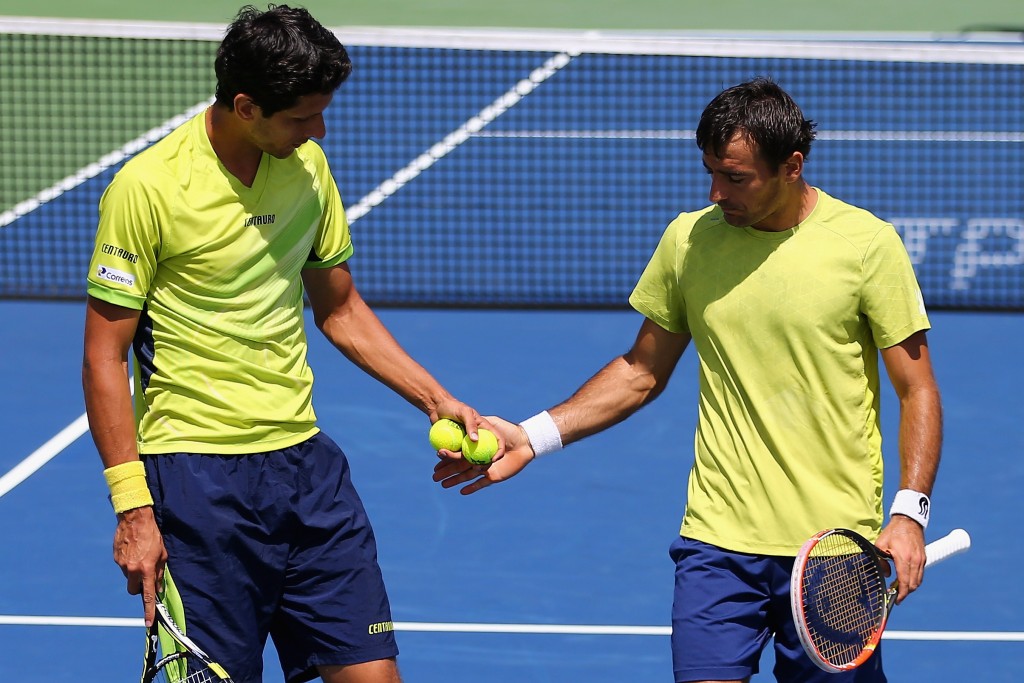 Marcelo Melo e Ivan Dodig foram eliminados na semifinal. (Foto: Maddie Meyer/AFP)