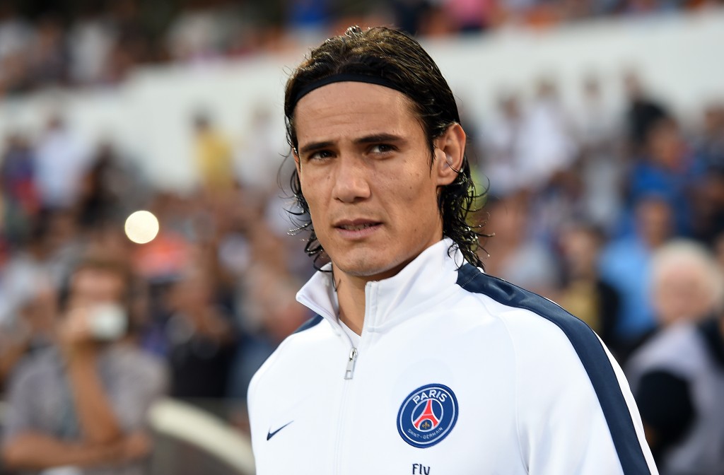 O uruguaio Edinson Cavani não crê em favoritismo absoluto contra o Monaco (Foto: Pascal Guyot/AFP)
