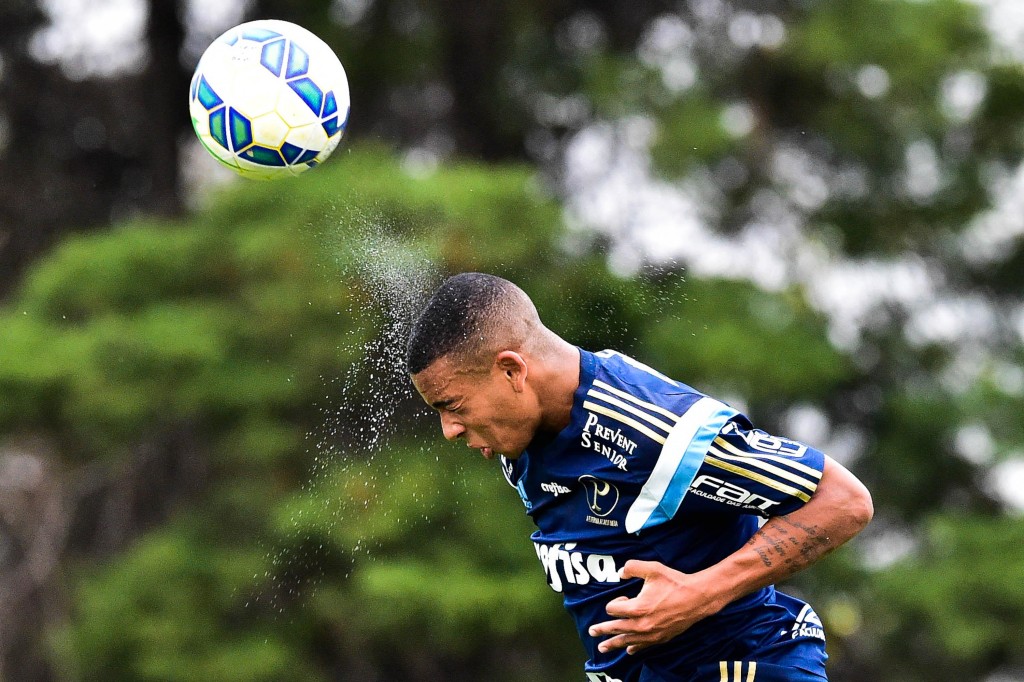 O jovem Gabriel Jesus vem apresentando boas atuações no Palmeiras e agradado à torcida (Foto: Fernando Dantas/Gazeta Press)