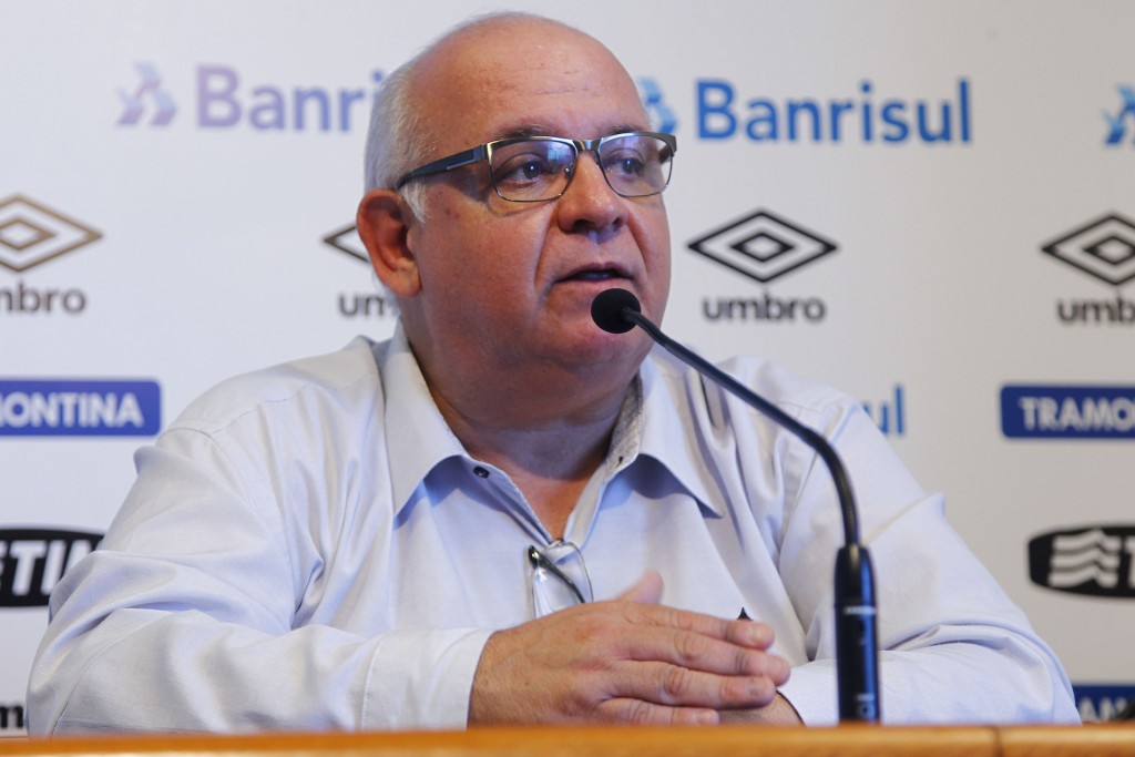 Romildo Bolzan é o atual presidente do Grêmio (Foto: Lucas Uebel/Grêmio FBPA)
