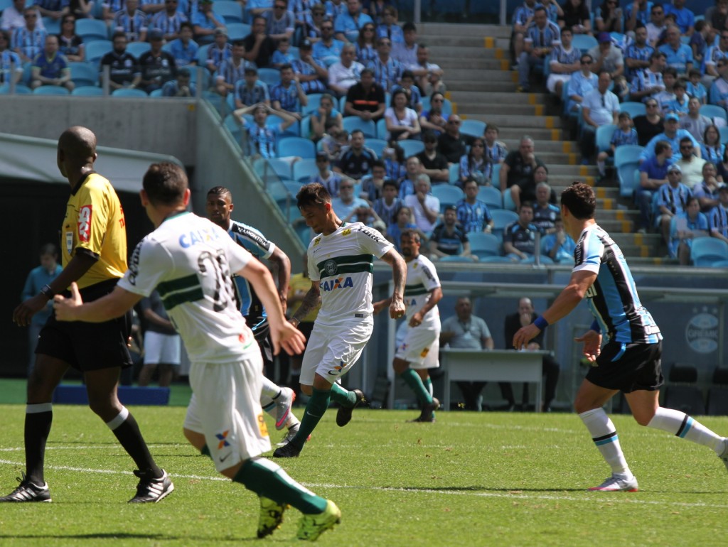 No último domingo, o Coritiba empatou em 0 a 0 com o Grêmio (Foto: Divulgação/Coritiba F.C.)