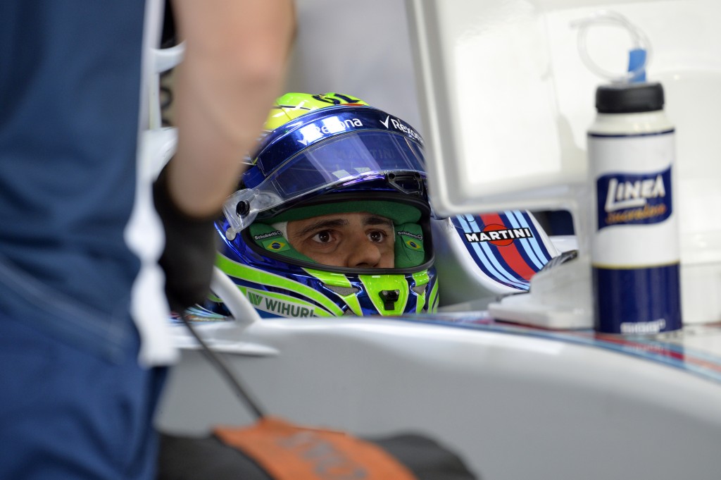 Felipe Massa em treino livre antes do Grande Prêmio de Monza, nesta sexta-feira (Foto: Andras Solaro/AFP)