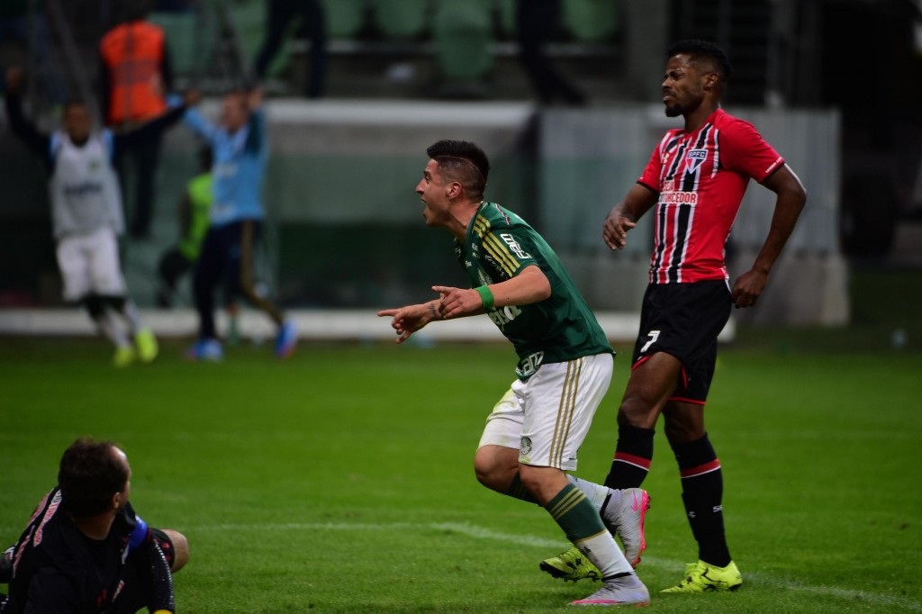 Cristaldo marcou contra o São Paulo e quer repetir feito diante do Corinthians. (Foto: Djalma Vassão/Gazeta Press)