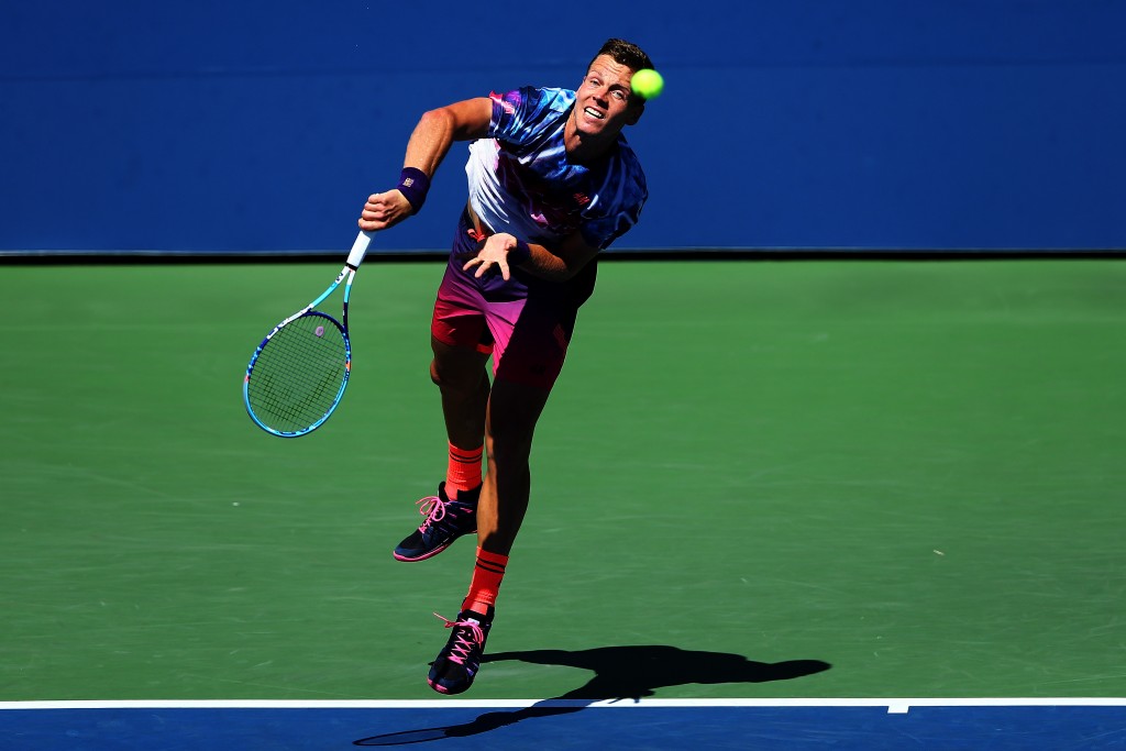 Tomas Berdych também avançou às oitavas em Nova York (Foto: Elsa/Getty Images/AFP)