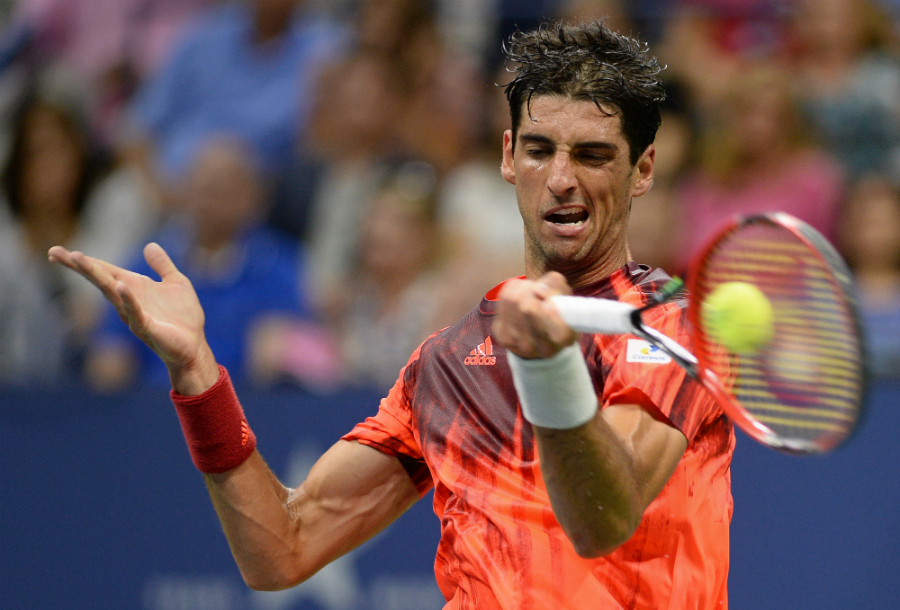 Thomaz Bellucci deu adeus ao Aberto dos Estados Unidos (Foto: Stan Honda/AFP)