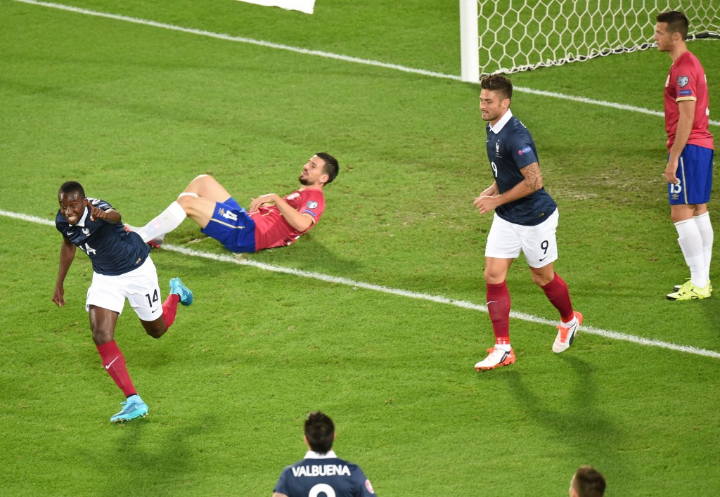 Autor dos dois gols franceses, Matuidi foi o grande destaque da partida (foto: Mehdi Fedouach/AFP) 