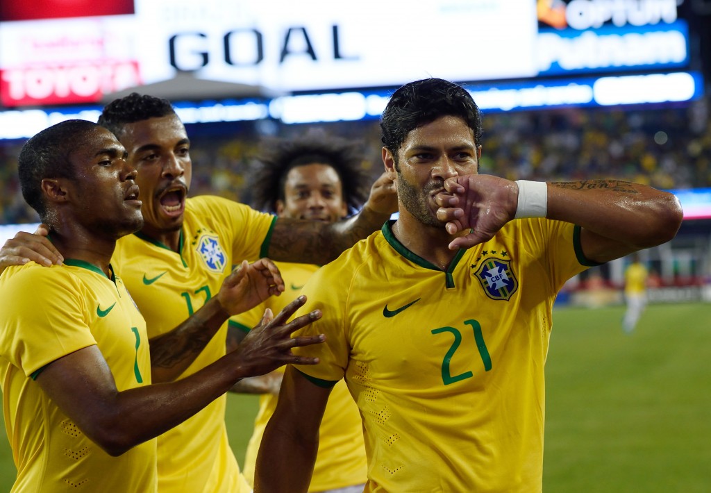 Autor do gol da vitória sobre a Costa Rica, Hulk abriu o caminho para a goleada diante dos Estados Unidos: (foto: Don Emmert/AFP)