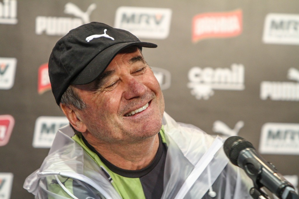 Foto: Levir Culpi, como sempre, esbanjou bom humor na entrevista coletiva desta sexta-feira (Foto: Bruno Cantini/CAM)
