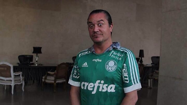 O vocalista da banda Faith No More é palmeirense desde a década de 90 (Foto: Divulgação/Palmeiras)