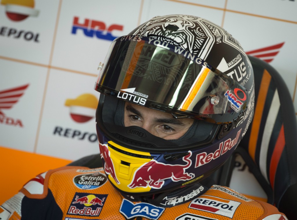 O espanhol Marc Márquez teve o dedo operado nesta quarta-feira (Foto: Jaime Reina/AFP)