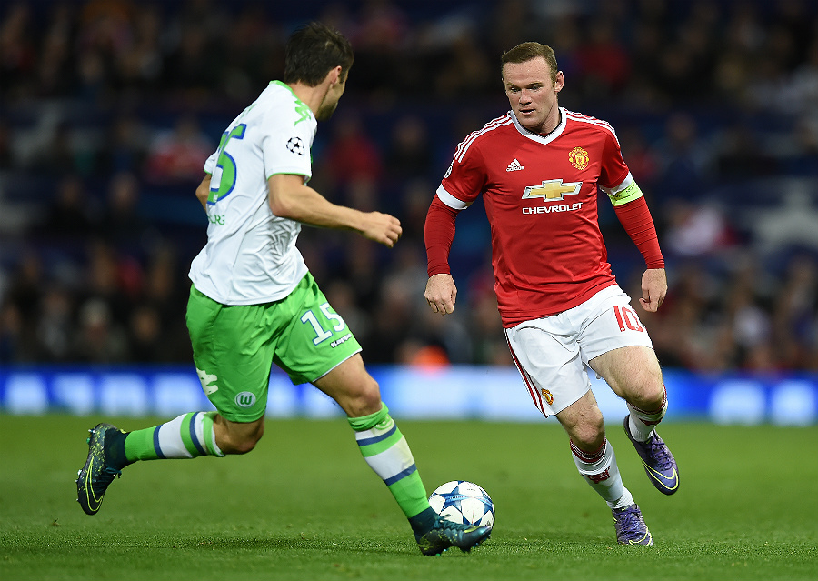 Rooney teve atuação apagada contra o Wolfsburg (foto: Paul Ellis/AFP)