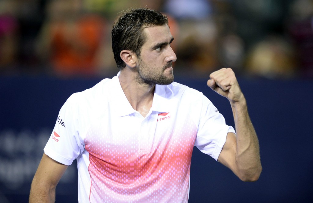 O croata Marin Cilic venceu seu primeiro jogo após se recuperar de lesão no tornozelo (Foto: STR/AFP)