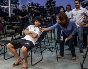 Atacante Luan reconheceu não saber o que é ser um cidadão honorário (Bruno Cantini/CAM) 