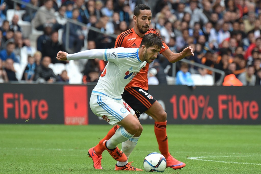 O Olympique de Marselha não saiu do empate em 1 a 1 com o Lorient, em casa (Foto: Boris Horvat/AFP)