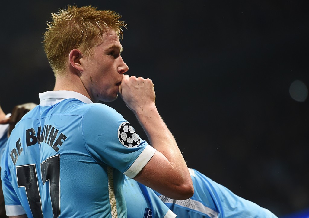 Kevin De Bruyne marcou o gol da vitória do City aos 46 minutos do segundo tempo (Foto: Paul Ellis/AFP)