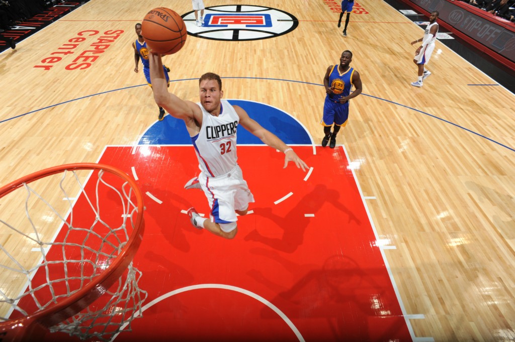 O armador Blake Griffin, dos Clippers, foi o cestinha do jogo, com 29 pontos (Foto: Andrew D. Bernstein/AFP)