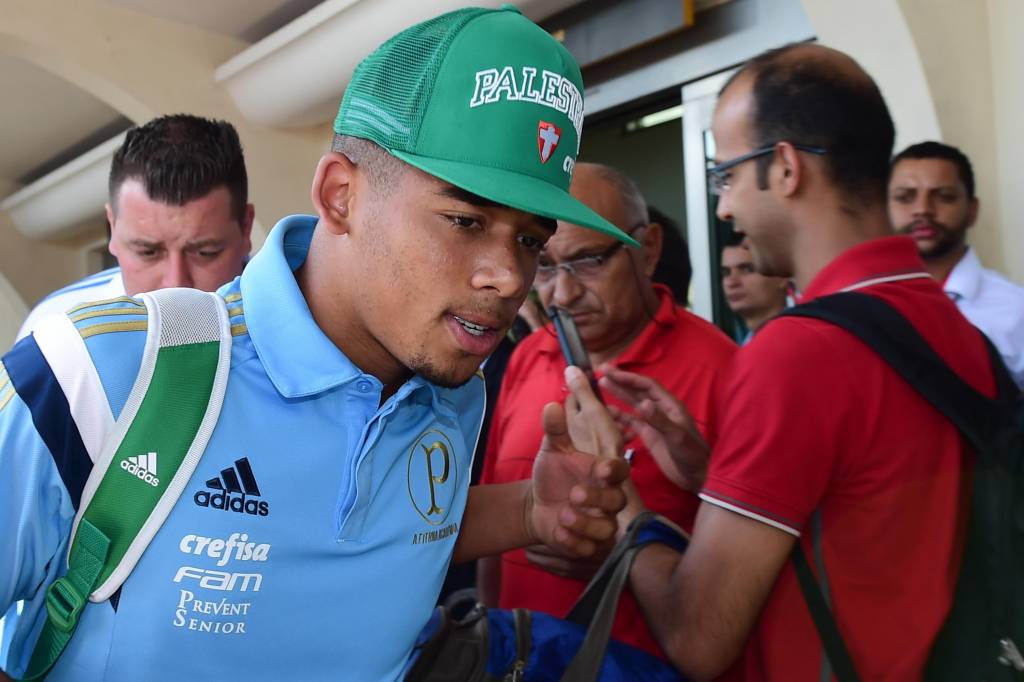 Voo do time de Gabriel Jesus assustou alguns jogadores (Foto: Djalma Vassão/Gazeta Press)