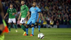 Desde que chegou em 2014, Douglas disputou oito jogos pelo Barça (Foto:Miguel Ruiz/Barcelona)